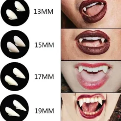 SuperDeals 15mm - Vampyrtänder för Halloween och Maskerad – Skapa> Tillbehör