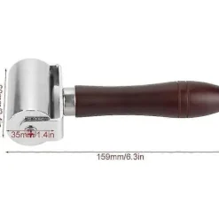 60mm Tryckrulle i kolstål för läder, läderbearbetning gummikantrulle läderstämplingsverktyg><noscript><img width=
