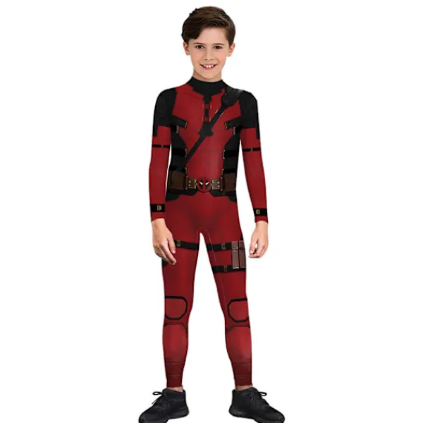 Män Deadpool 3 Wolverine Jumpsuit Bodysuit Cosplay Kostym Halloween Dräkt Outfit L> Dräkter