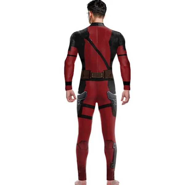 Män Deadpool 3 Wolverine Jumpsuit Bodysuit Cosplay Kostym Halloween Dräkt Outfit L> Dräkter
