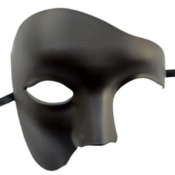 Mäns Maskerad Mask, Silver Venetian Mask Vintage Phantom of the Opera Mask, Vuxen Halv Ansikte Fest Mask Halloween Jul> Masker