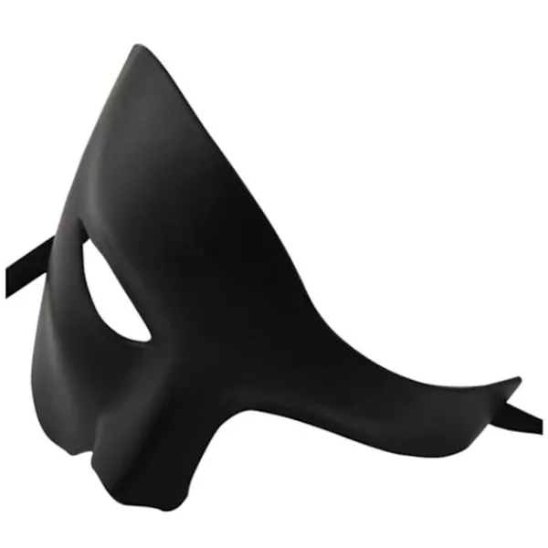 Mäns Maskerad Mask, Silver Venetian Mask Vintage Phantom of the Opera Mask, Vuxen Halv Ansikte Fest Mask Halloween Jul> Masker