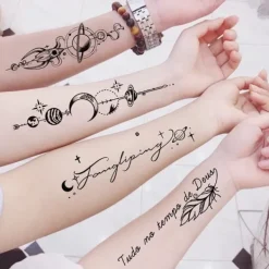 Mode Tecknad Tatuering Klistermärke Tillfällig Vattentät Falsk Tatuering Klistermärke><noscript><img width=