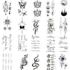 Mode Tecknad Tatuering Klistermärke Tillfällig Vattentät Falsk Tatuering Klistermärke><noscript><img width=