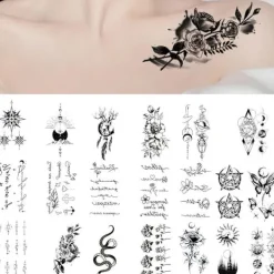 Mode Tecknad Tatuering Klistermärke Tillfällig Vattentät Falsk Tatuering Klistermärke><noscript><img width=