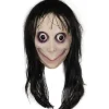 Molezu Momo Mask Läskig Mask, Krypande Mask Monstermask, Skräckdräkter Party Gummi Latex Mask för Halloween Vuxen> Masker