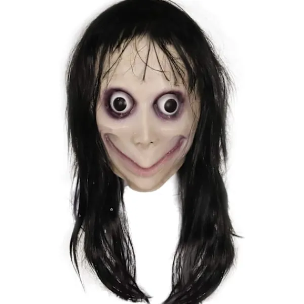 Molezu Momo Mask Läskig Mask, Krypande Mask Monstermask, Skräckkostymer Party Gummi Latex Mask för Halloween Vuxen> Masker