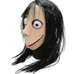 FMYSJ Momo Perukhuvudmask - Perfekt för Halloween Cosplayfest (FMY)> Masker