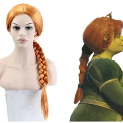 Monster Shrek COS Prinsessa Fiona Anime Peruk Cosplay Cos Peruker><noscript><img width=