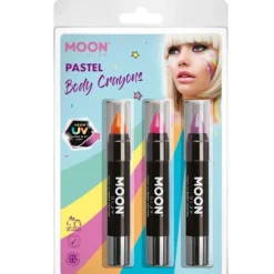 Moon Glow Neon UV Glitter Kroppskritor (3-pack) One Size Mag One Size> Smink