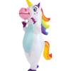 Mordely Creations Uppblåsbar Kostym Unicorn Full Body Unicorn Air Blow-up Deluxe Halloween kostym - vuxenstorlek> Dräkter