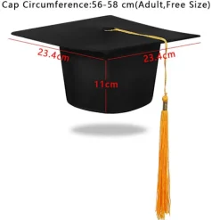Mordely Graduation Hat Mortarboard Cap University Academic Hat 3><noscript><img width=