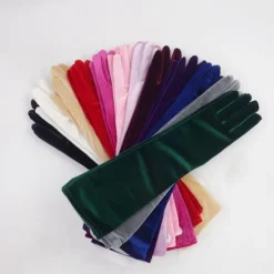 Mordely Långa Handskar Kungsblå Handskar VIT><noscript><img width=