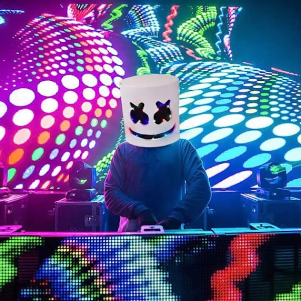 Mordely Marshmello DJ Mask Halloween Cosplay Mask> Masker