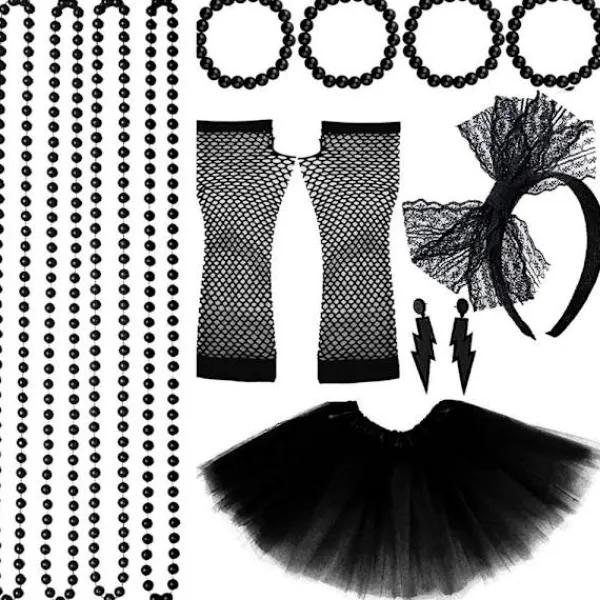 Mordely Neon 80-talskostymer för set Tutu-kjol 2> Tillbehör