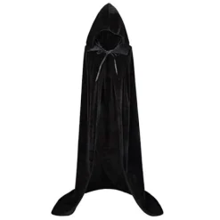 Mordely Velvet Cloak Cape Ghost Capes SVART> Tillbehör
