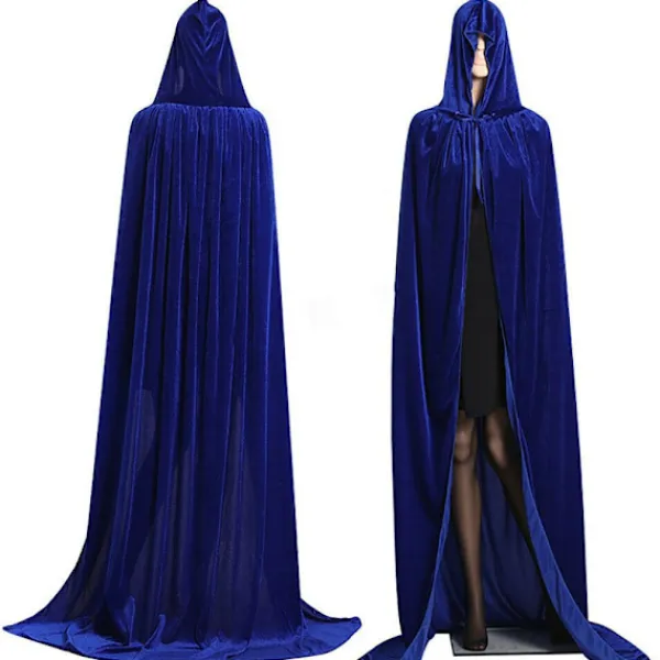 Mordely Velvet Cloak Cape Ghost Capes SVART> Tillbehör