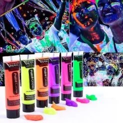 1morglow Glow-in-the-Dark Body Art Paint - Fashion Halloween Makeup> Smink