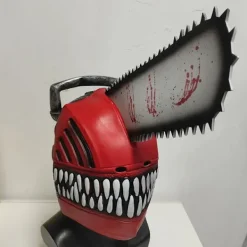 KOOLYOU Motorsågsmask Rollspel Anime Kläder Herrkaraktär Latexhjälmar Halloweenfest Rekvisita Födelsedagspresent Tillbehör Mask><noscript><img width=