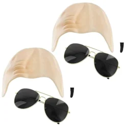 Mr Worldwide Flintskallig Hätta & Solglasögon Set, Kändisikon Maskerad Pitbull Kostym Tillbehör Set{XH} 2pcs> Tillbehör