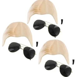 Mr Worldwide Skallig Hätta & Solglasögon Set, Kändisikon Maskerad Pitbull Kostym Tillbehör Set-Perfekt 3pcs> Tillbehör
