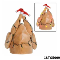 Mub- Halloween Wholesale Masquerade Animals turkey Cosplay Trick Hat Carnival Party Thanksgiving turkey One Size><noscript><img width=