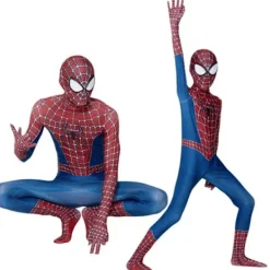 Mub- Högkvalitativ Remy Tony Spiderman cosplay jumpsuit för vuxna och barn Halloween cosplay kostym Miles lins 100CM_yux 100CM> Dräkter