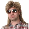 Mullet-peruker för män 80-tals Kostymer Festtillbehör Cosplay Peruk (Ljusbrun)> Peruker