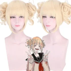 FMYSJ My Hero Academia Anime Toga Himiko Cosplay Blonda Peruker Lolita Kort Vågig Syntetisk Hår Hela Peruker Med Lugg Halloween Karneval Party Rekvisita (FMY) | Fyndiq> Peruker