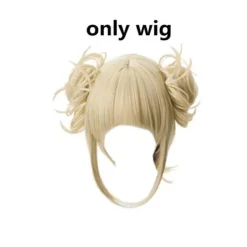 My Hero Academia Himiko Toga Cosplay Kostym JK Uniform Boku No Hero Academia Tröja Peruk Halloween Kostymer för Kvinnor L> Peruker