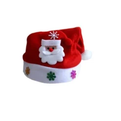 B2X Mysig tomteluva med blinkande motiv - Sprid julstämning! one size> Huvudbonader