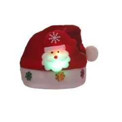 B2X Mysig tomteluva med blinkande motiv - Sprid julstämning! one size> Huvudbonader