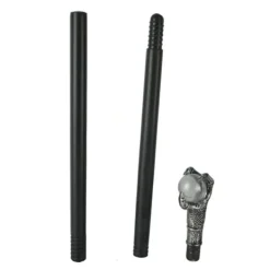 Mystisk Farao Tillbehör Forntida egyptisk stil Personal Scepter Kostym Tillbehör Rekvisita för Halloween Dress Up Fester Silver Claw> Tillbehör