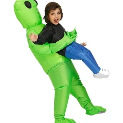Nabila Uppblåsbar Alien Kostym för Vuxna, Halloween & Cosplay, Grön Kostym Vuxen (150-190cm)><noscript><img width=
