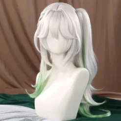 Nahida Cosplay Genshin Impact Nahida Minor Lord Kusanali Cosplay Kostym Flickklänningar Peruk Kostym Kläder Halloween Party Kostym W1> Peruker