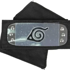 Naruto pannband med metallpläterade cosplay-tillbehör, 4 st> Huvudbonader