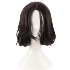 Naturlig peruk för John Wick Cosplay peruk Svart kort vågigt hår peruker> Peruker