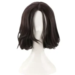 Naturlig Peruk för John Wick Cosplay Peruk Svart Kort Vågig Hårperuk><noscript><img width=