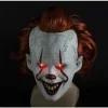 Neborn Joker Pennywise Mask Stephen King Det Kapitel Två 2 Skräck Latexmasker Hjälm Clown Halloween Party Kostym Rekvisita> Masker