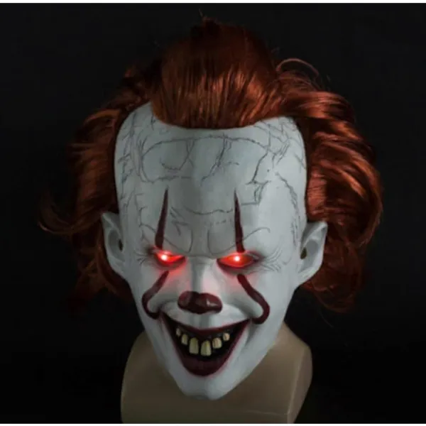 Neborn Joker Pennywise Mask Stephen King Det Kapitel Två 2 Skräck Latexmasker Hjälm Clown Halloween Party Kostym Rekvisita> Masker