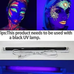 unbranded Neon Glow In The Dark Ansiktsfärg Kritor, Uv Kropp Black Light Glow Makeup Sticks Markers För Mardi Gras Halloween Maskerad> Smink