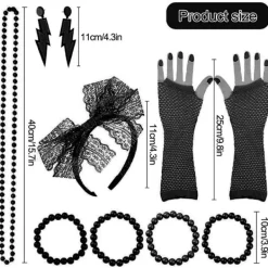 Neon 80-talsdräkter för set Tutu-kjol 3 3><noscript><img width=