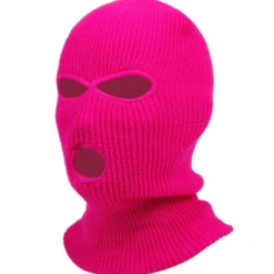 Neonrosa Balaklava Skidmask Rånarluva rosa><noscript><img width=