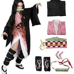 Nezuko Kamado Kimono Damkostym för Rollspel - Perfekt 2XL> Dräkter