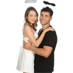 Ängel Halo Hårband Set - Extra Fjäder Ängel Halo Hårband - Ha><noscript><img width=