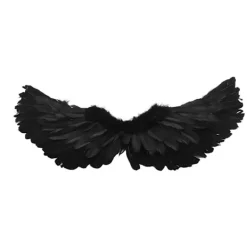 Ängelvingar Kostym Halloween Cosplay Vingar Halo Pannband Set för Barn Vuxna Stor><noscript><img width=