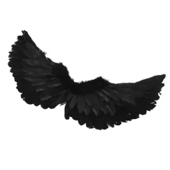 Ängelvingar Kostym Konst Scen Halloween Cosplay Vingar Halo Pannband Set för Barn Vuxna Mellan><noscript><img width=