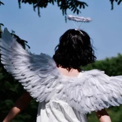 FMYSJ Ängelvingar, lysande ängelvingar med LED-lampor, barnkostym för julafton, fest (FMY) 65x35cm><noscript><img width=