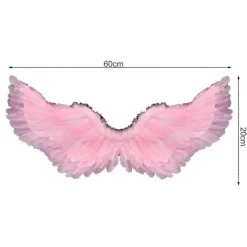 Ängelvingar med elastiska band, ljusa färger, lättviktig kostym, cosplay-vingar, fotorekvisita><noscript><img width=