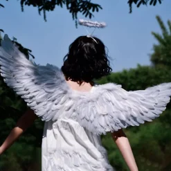 FMYSJ Ängelvingar med elastiska band, ljusa färger, lättviktiga, kostym, cosplay-vingar, fotorekvisita (FMY)><noscript><img width=